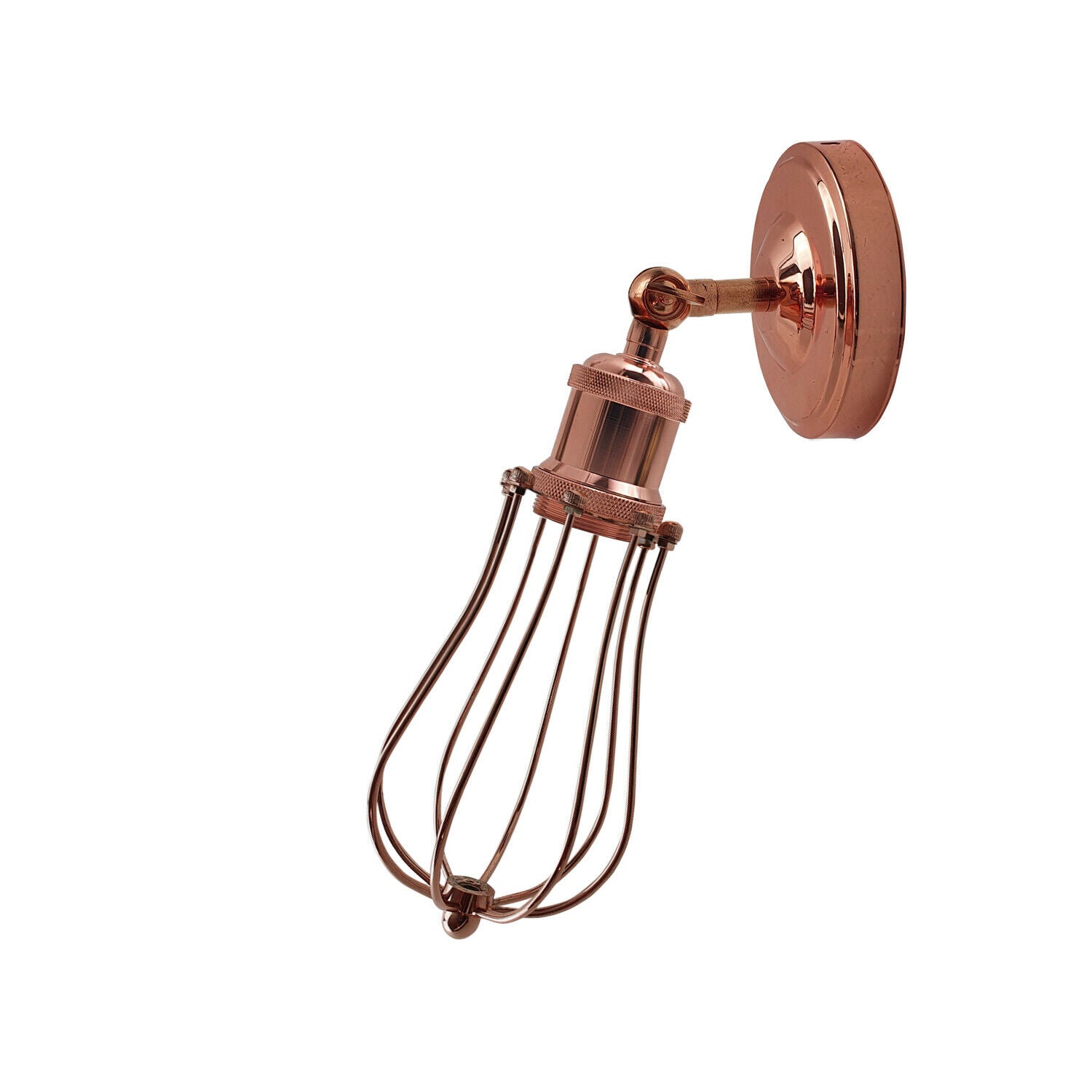 Industrial Vintage Retro Rose Gold Sconce Wall Light Lamp Fitting Fixture~3731 - LEDSone UK Ltd