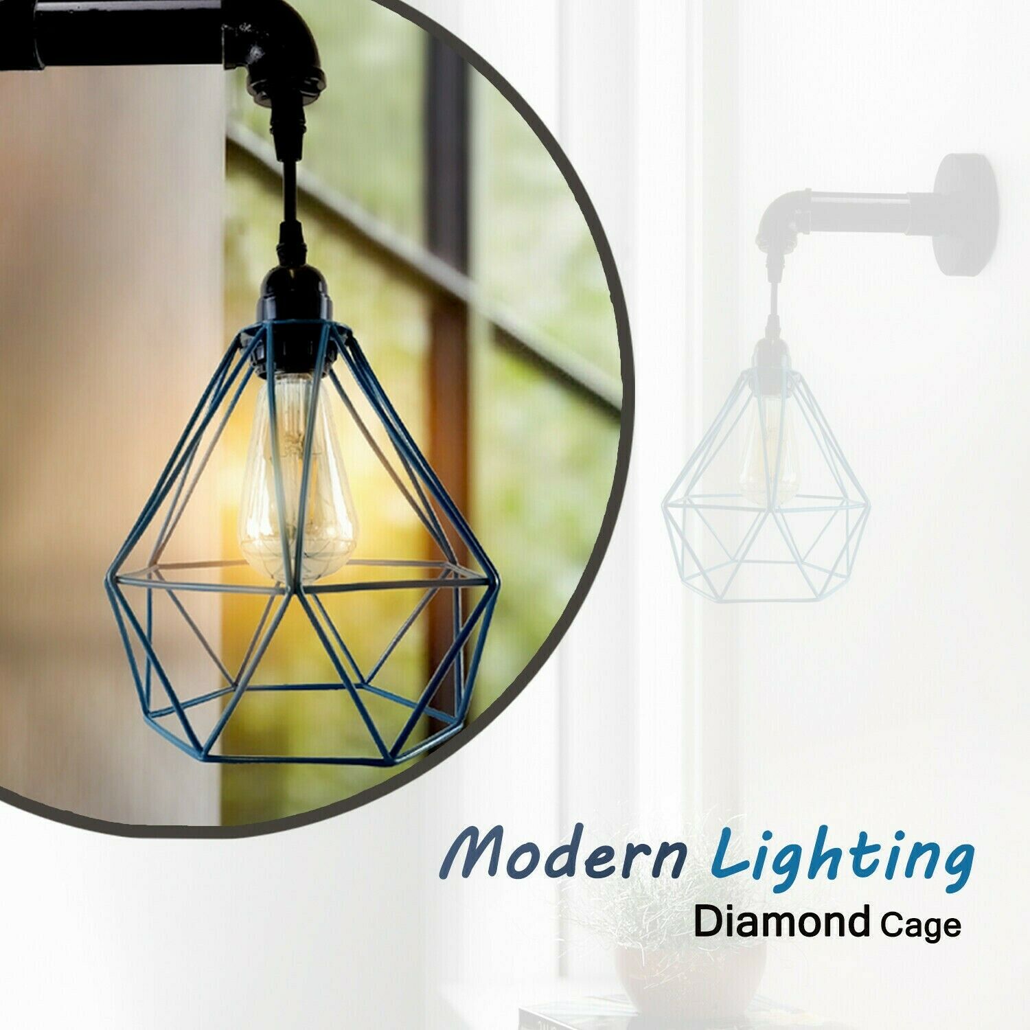 Modern wall light diamond wire cage wall sconce.JPG