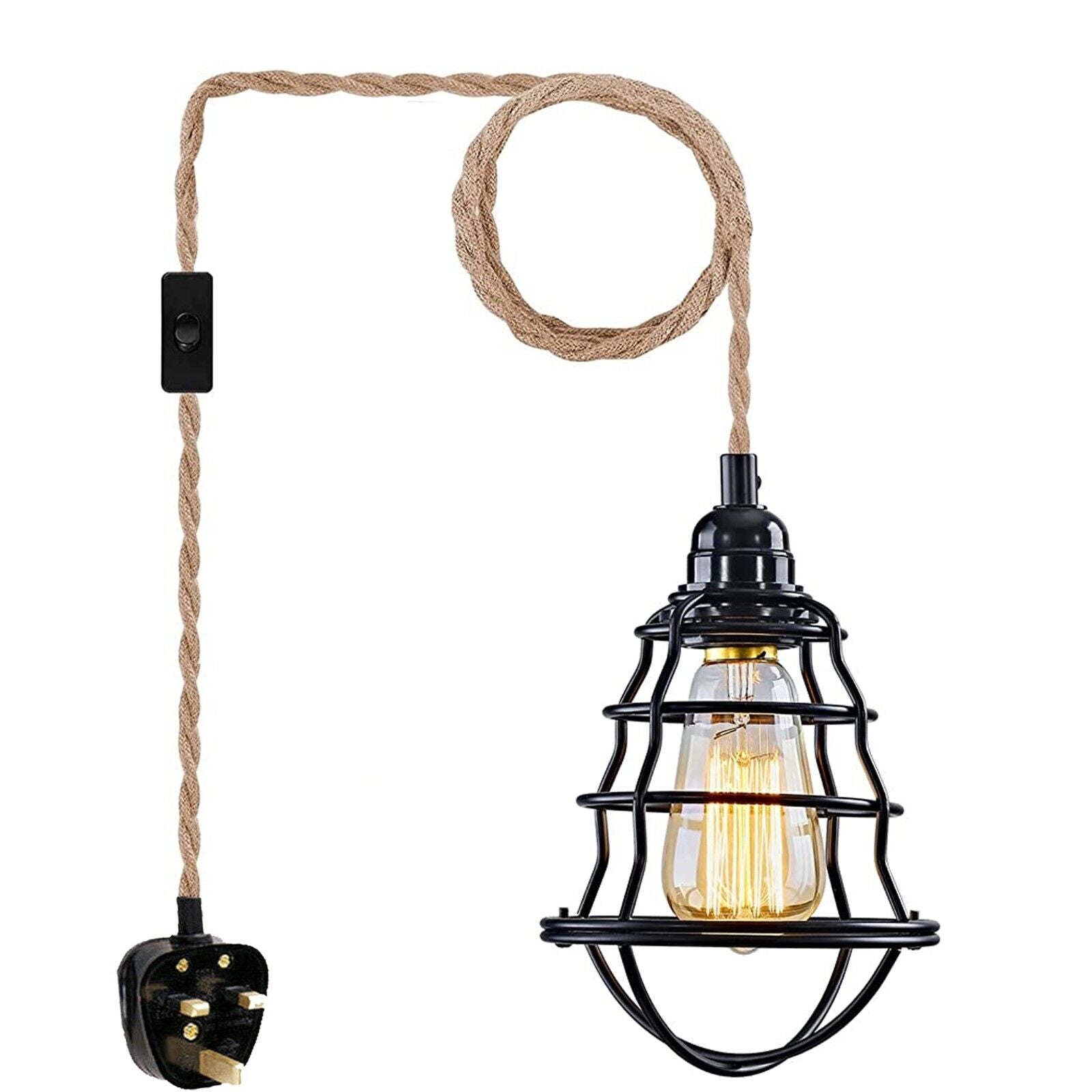 Pendant Lamp Light E27 Fitting Vintage Lamp