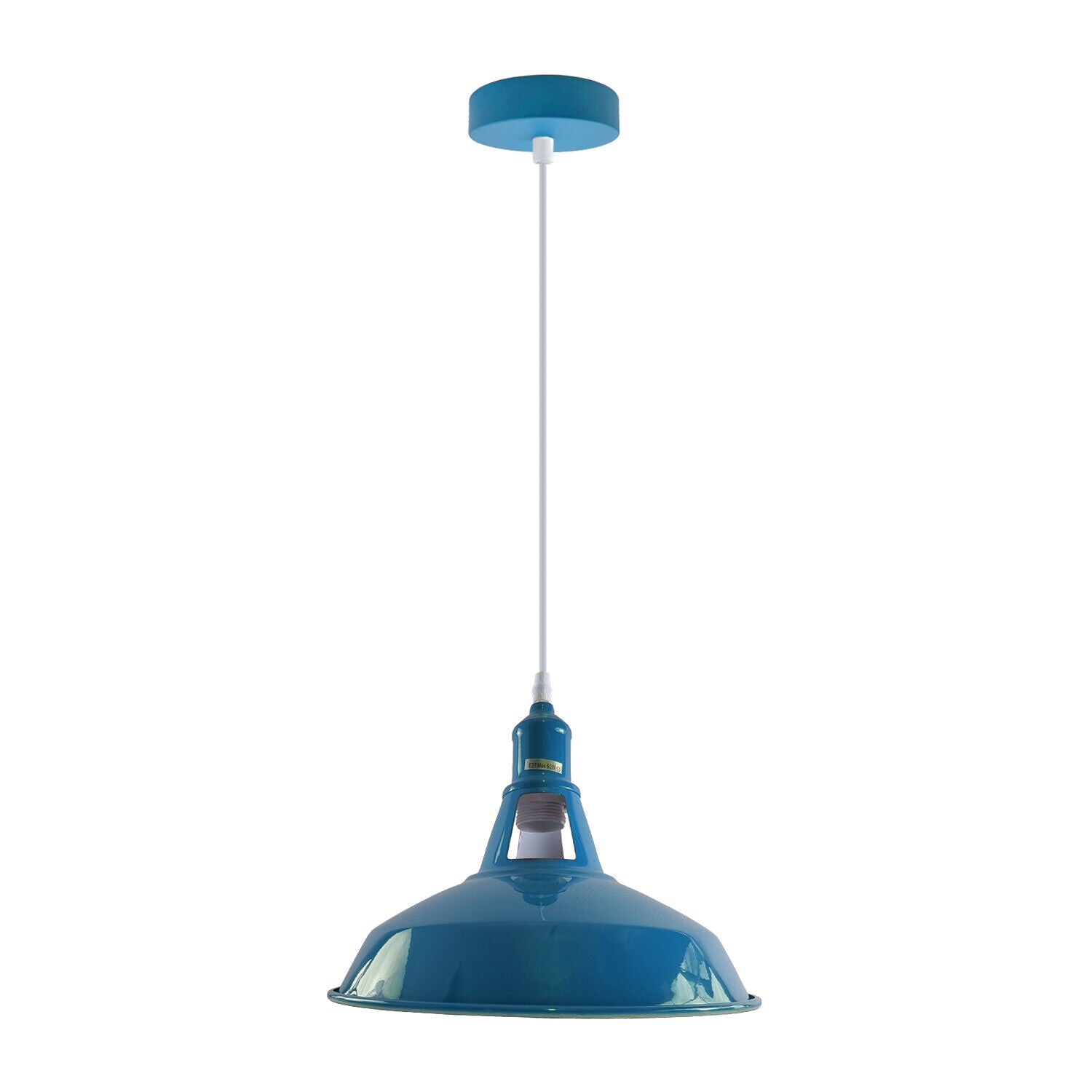 blue ceiling light shade 