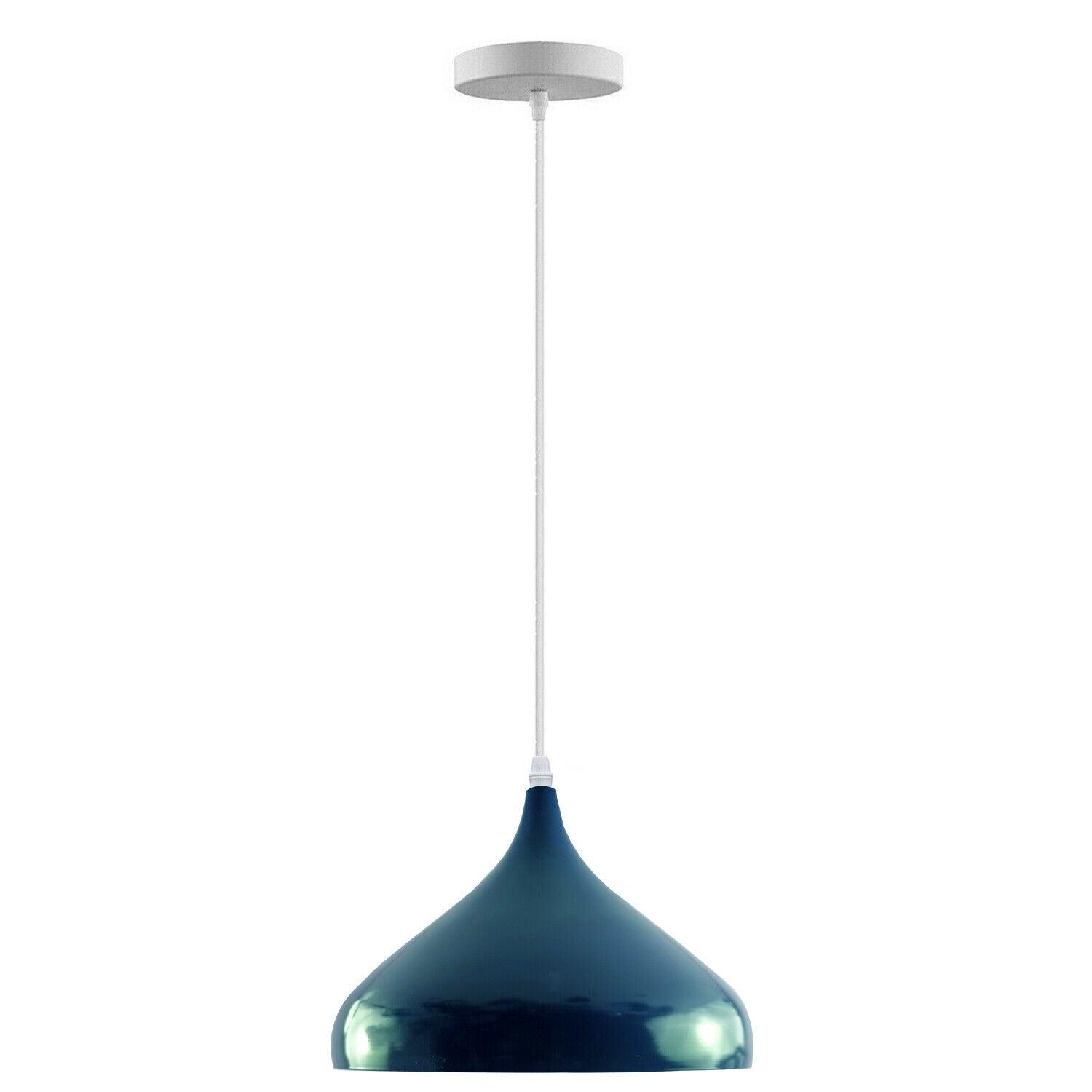 Teal Cyan Blue Ceiling Metal Pendant Shade for Kitchen