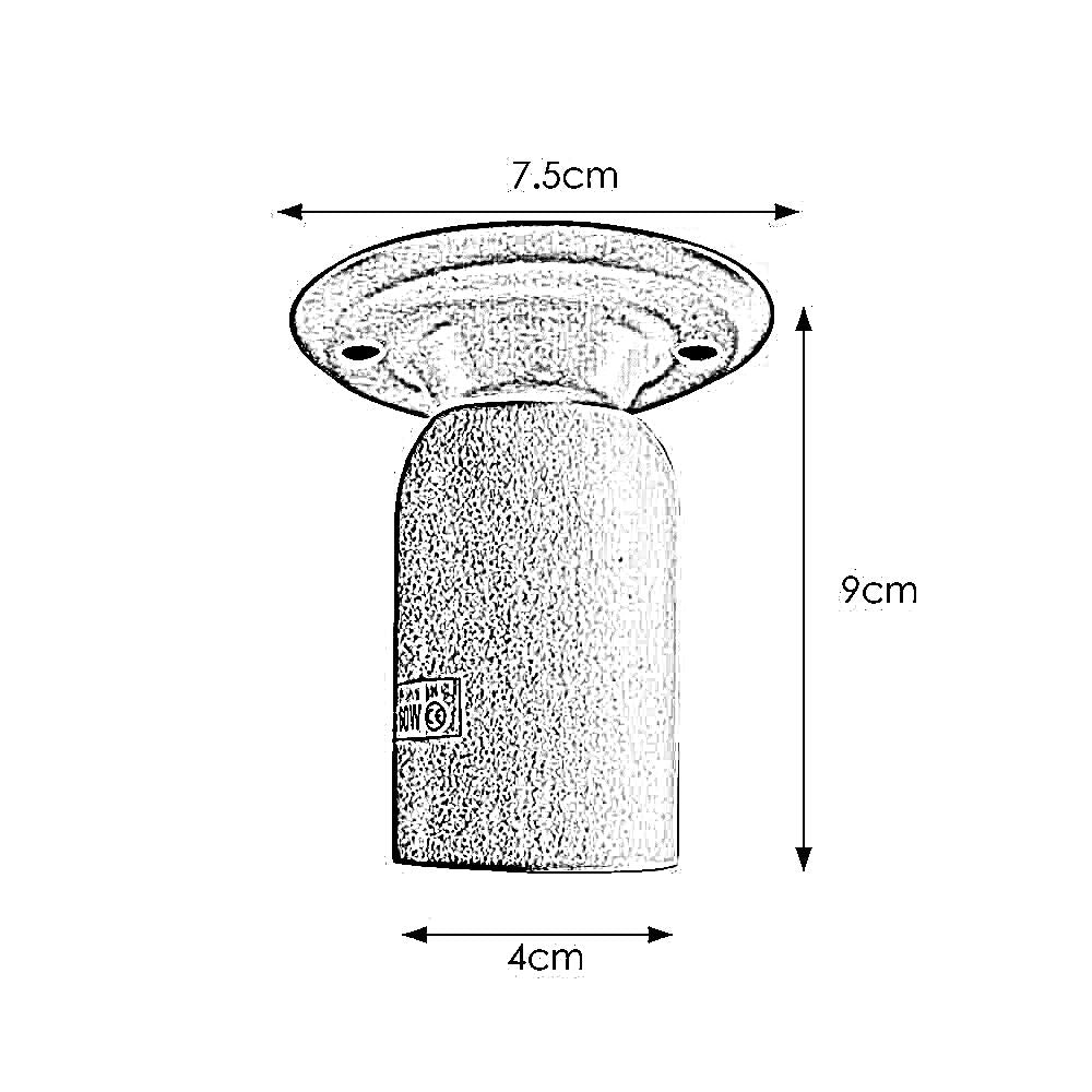 Industrial Vintage Retro Ceiling  Copper Semi-Flush Mount Light E27 Holder~3784 - LEDSone UK Ltd