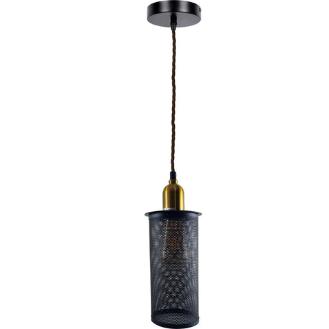 Lustre industriel Vintage rétro en métal à tête unique, abat-jour de plafond, support E27 ~ 3795