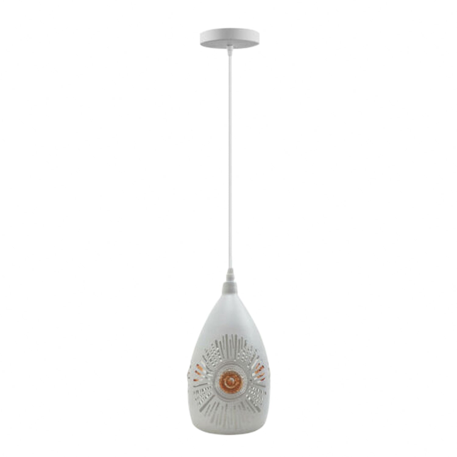 Minimalist Pendant Light - White