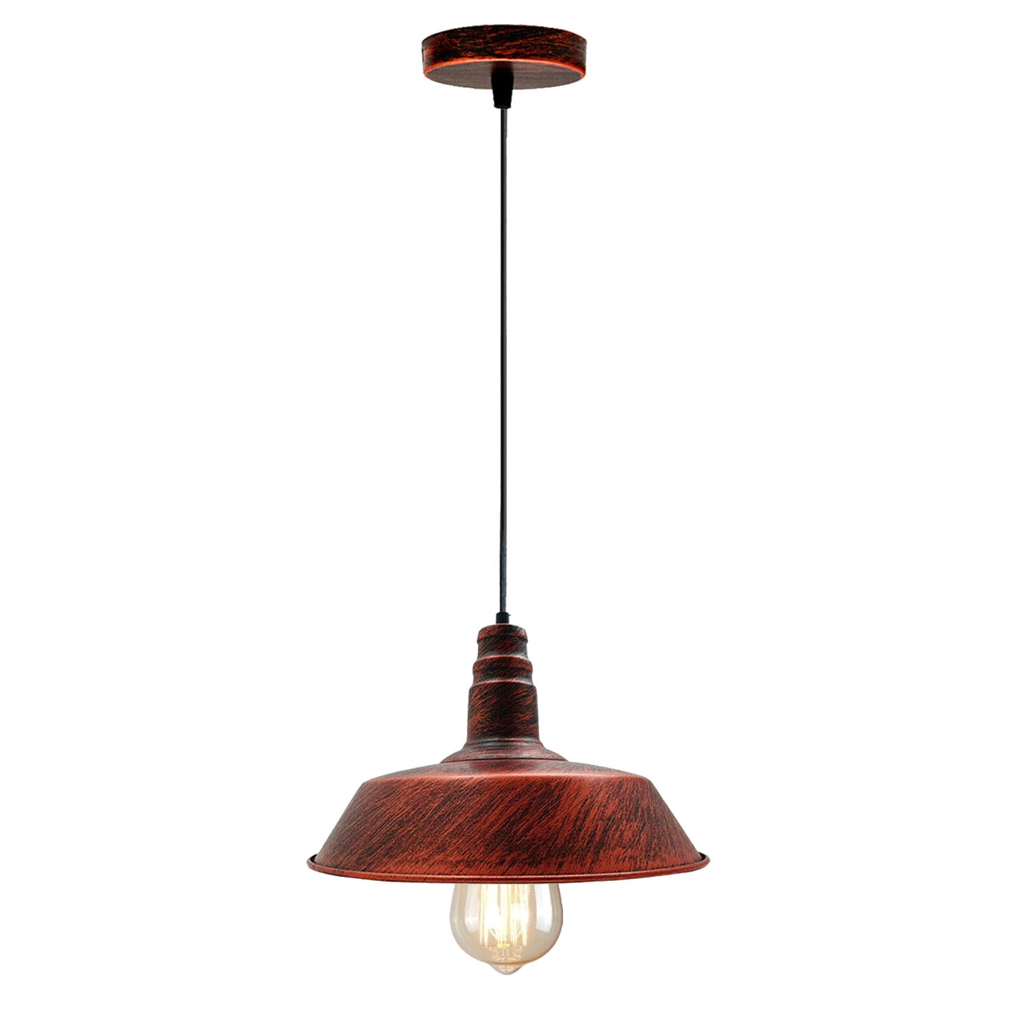 Retro Barn shape Metal Ceiling Lamp Shade Pendant Lights E27 lamp for Kitchen Home Living room Office Bar Restaurant