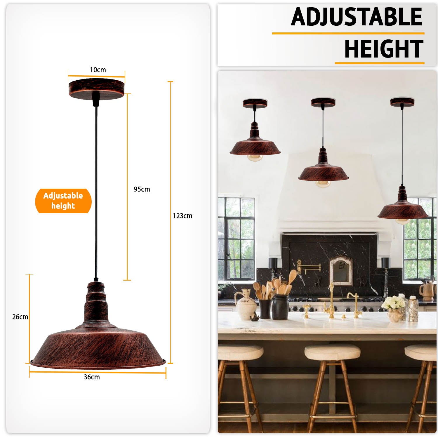 Vintage look sale pendant lights