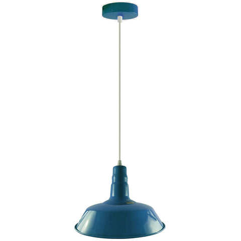 Bol suspendu réglable moderne lampe à suspension bleue support E27 ~ 4008