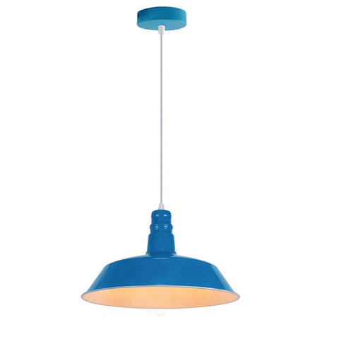 Bol suspendu réglable moderne lampe à suspension bleu clair support E27 ~ 4007