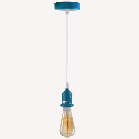 Plafonnier industriel vintage de différentes couleurs, luminaire suspendu E27 ~ 4050