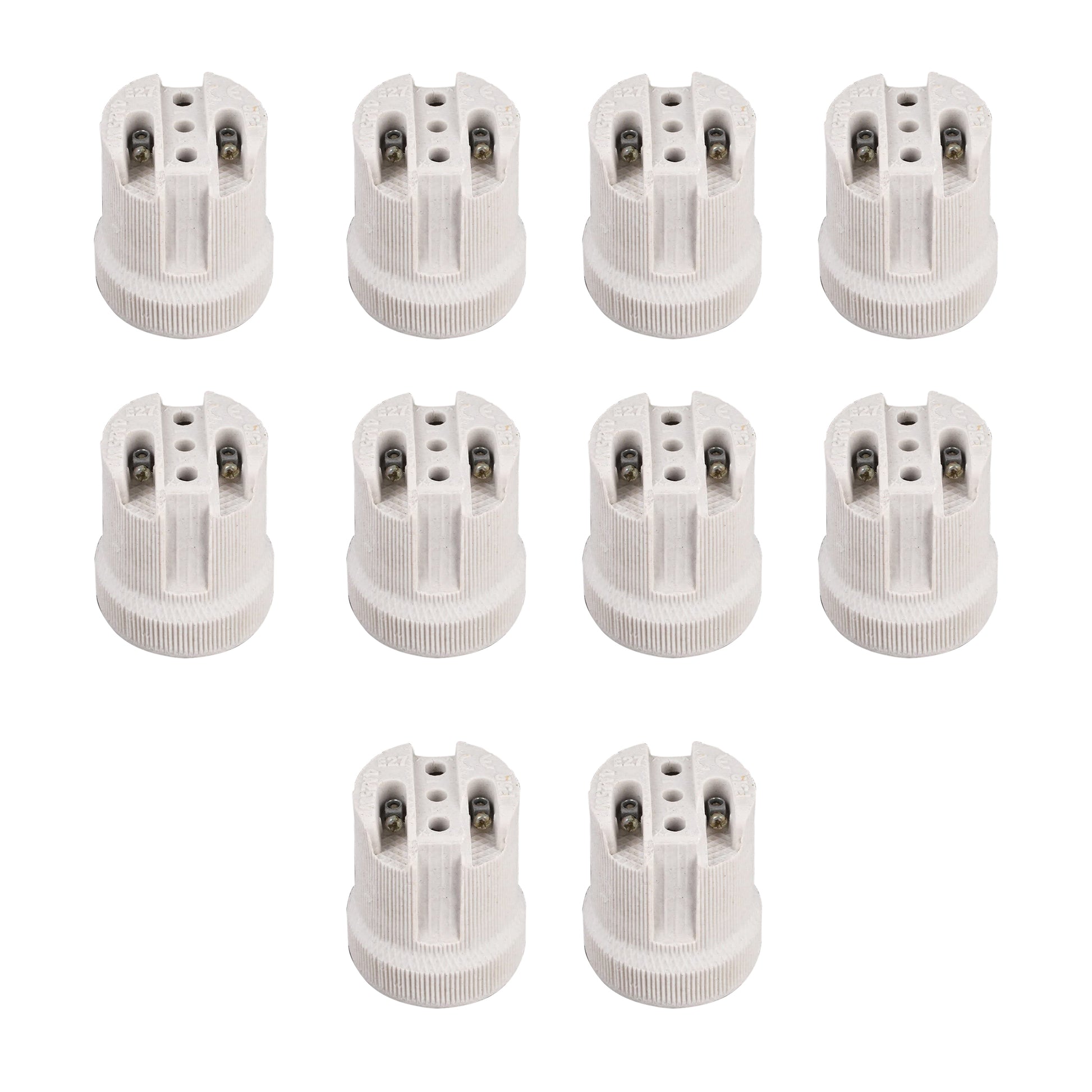 10 pack E27 Ceramic  Heat resistance lamp bulb holder