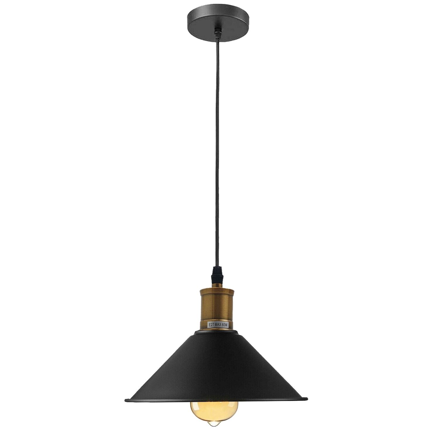 Vintage Industrial Ceiling Pendant Light Retro Loft Style Metal Shade Lamp~1420 - LEDSone UK Ltd