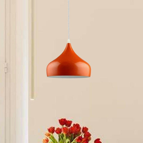 Moderne Vintage industriel E27 rétro Orange plafond applique abat-jour suspension ~ 3944