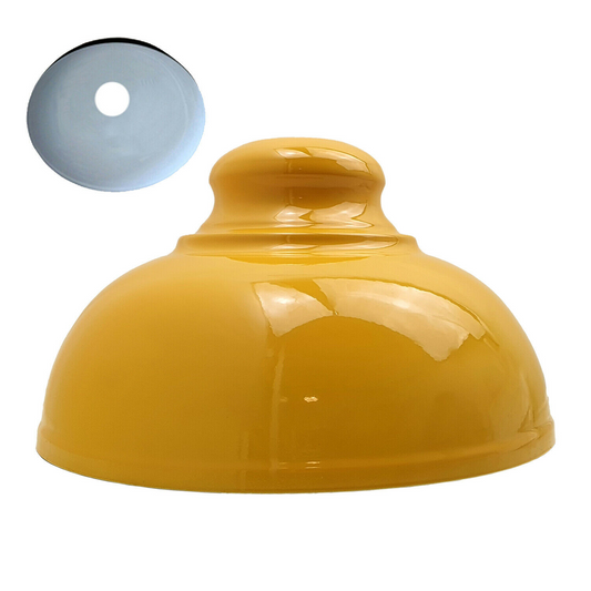 Lampe suspendue Vintage en métal jaune, éclairage suspendu au plafond ~ 2080