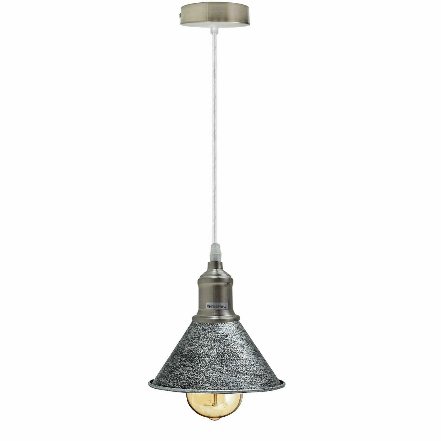 Modern Vintage Ceiling Pendant Light Cone Shade Shape Hanging Light For Hotels, Any Room, Dining Room~1363 - LEDSone UK Ltd