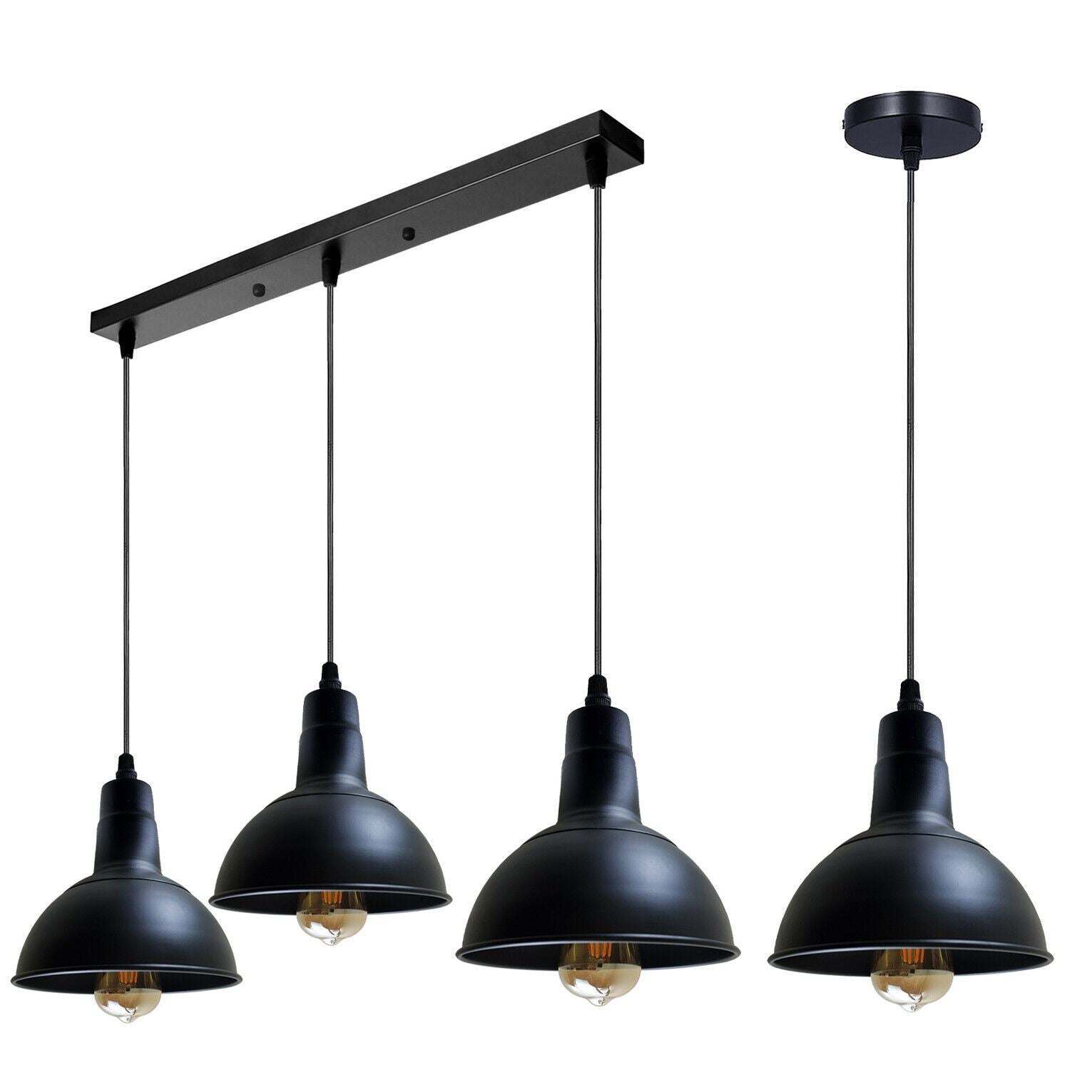 Retro Industrial Chandelier Ceiling Vintage Metal  Light Shade Pendant light~1134 - LEDSone UK Ltd