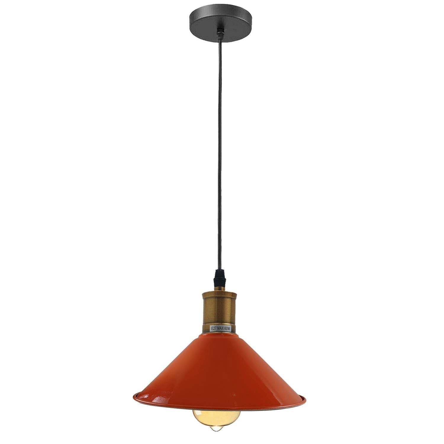 Vintage Industrial Ceiling Pendant Light Retro Loft Style Metal Shade Lamp~1420 - LEDSone UK Ltd