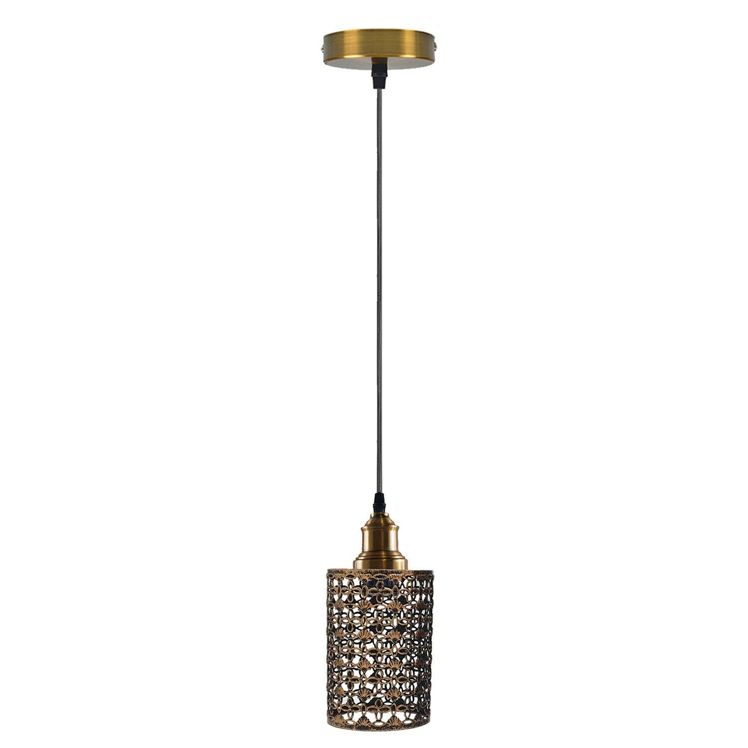 Vintage Metal Cage Retro Industrial Pendant Ceiling Lamp Light~1316 - LEDSone UK Ltd