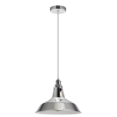 Lampe suspendue simple en métal avec support E27 fendu, luminaire suspendu ~ 4484
