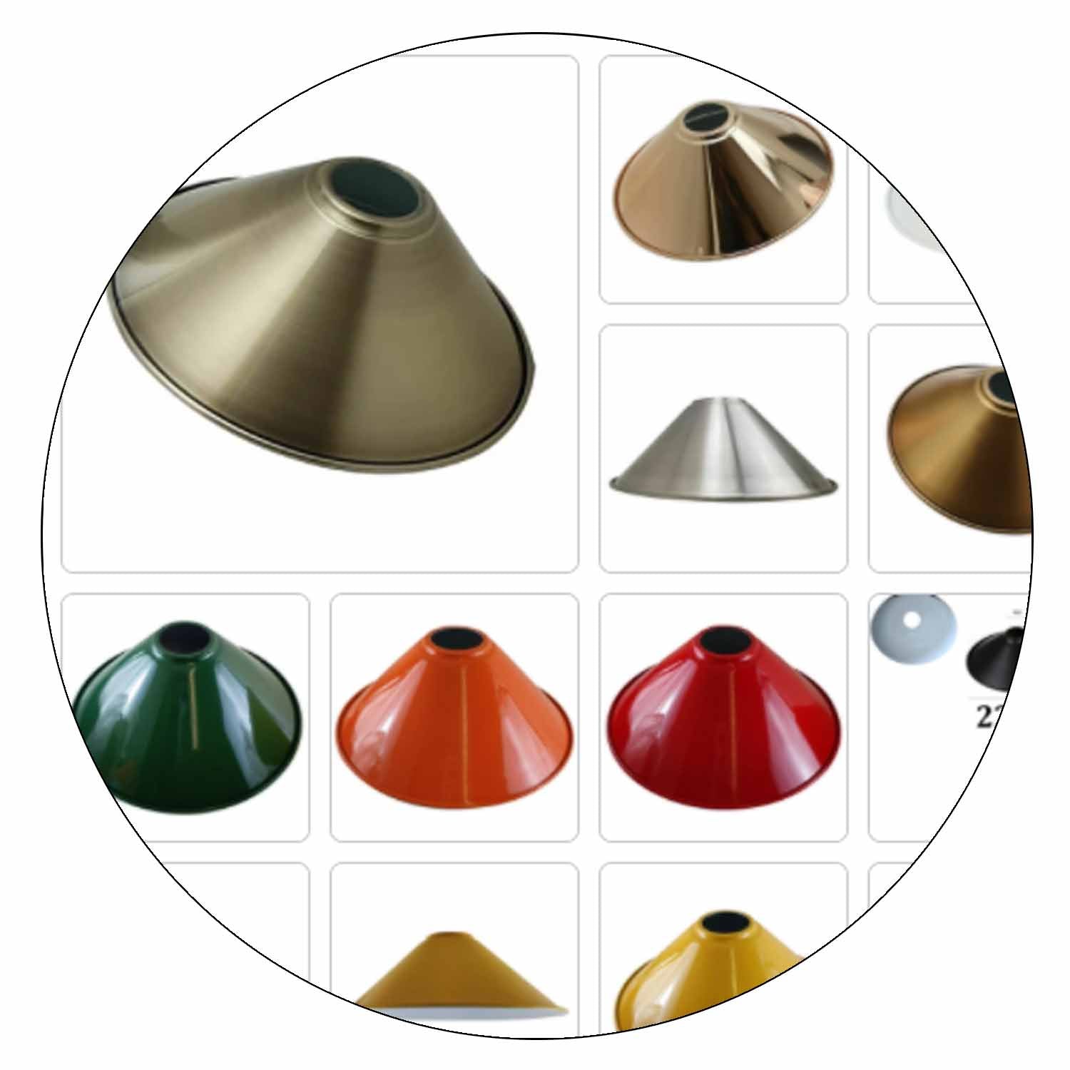 LEDSone industrial Vintage Metal Cone shaped Pendant light Lamp Shade~1449 - LEDSone UK Ltd