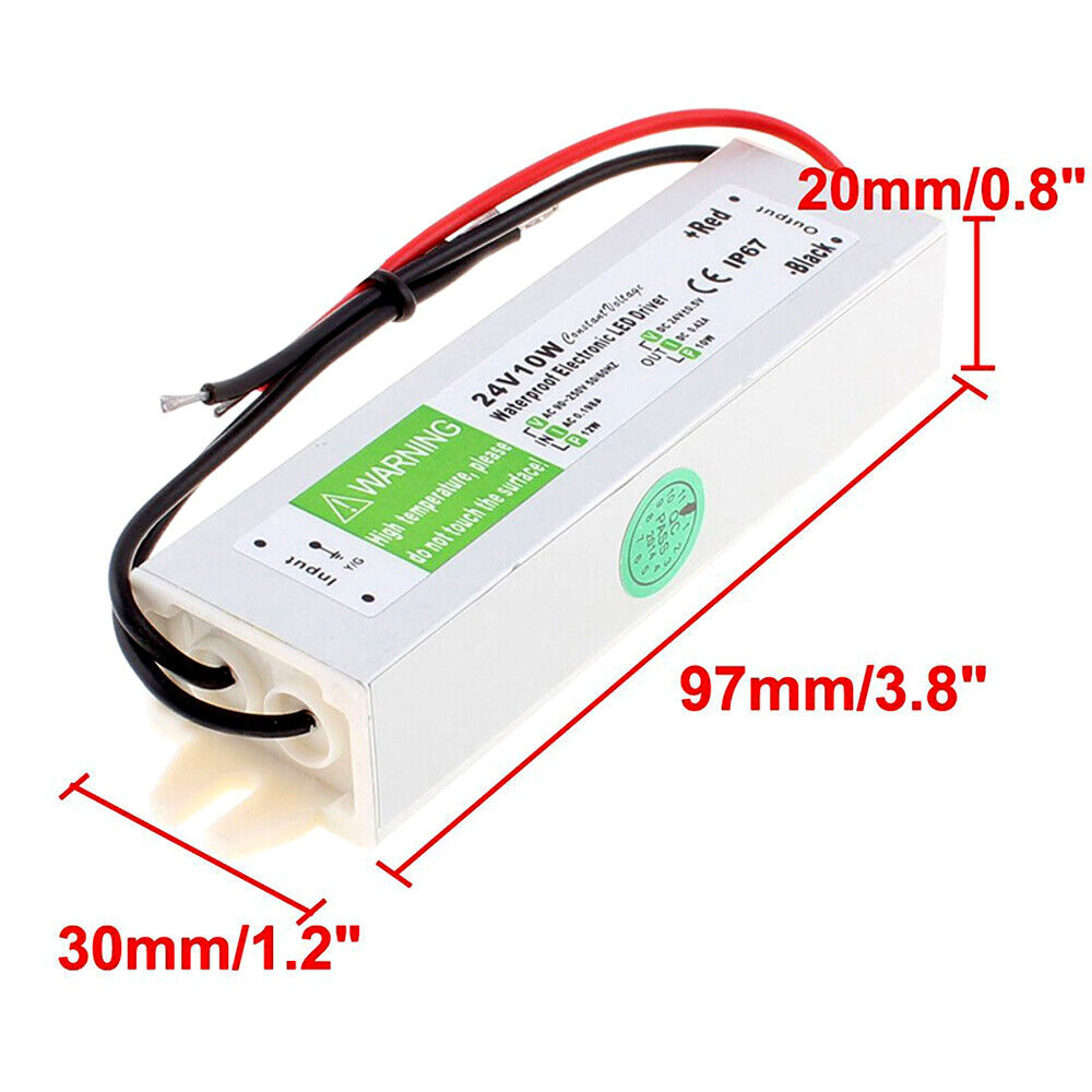 DC24V IP67 10W Waterproof LED Driver Power Supply Transformer~3295 - LEDSone UK Ltd