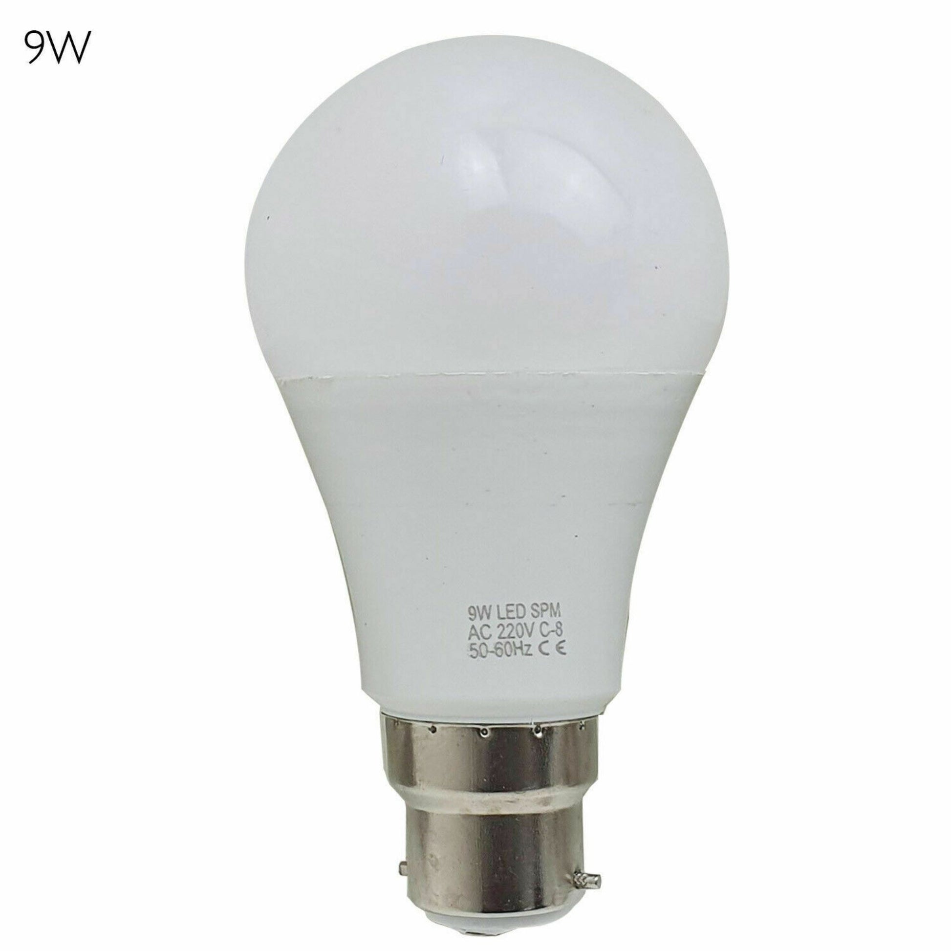 9W B22 Light Bulb Energy Saving Lamp Warm White Globe~1372 - LEDSone UK Ltd