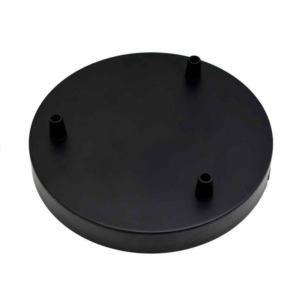 Multi-outlet ceiling rose, 3-way outlet Black~2925 - LEDSone UK Ltd