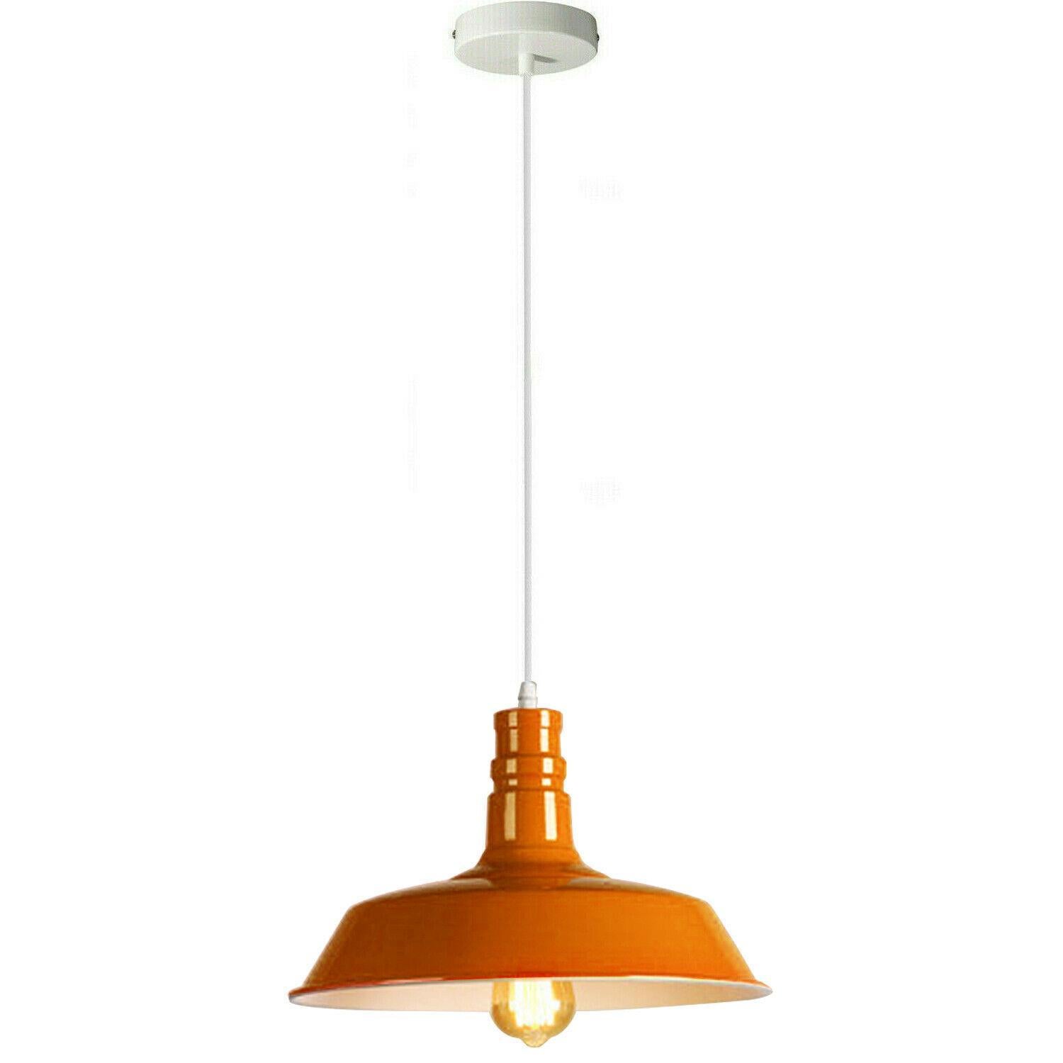 Retro Orange Ceiling Wall Lamp Shade Pendant Light