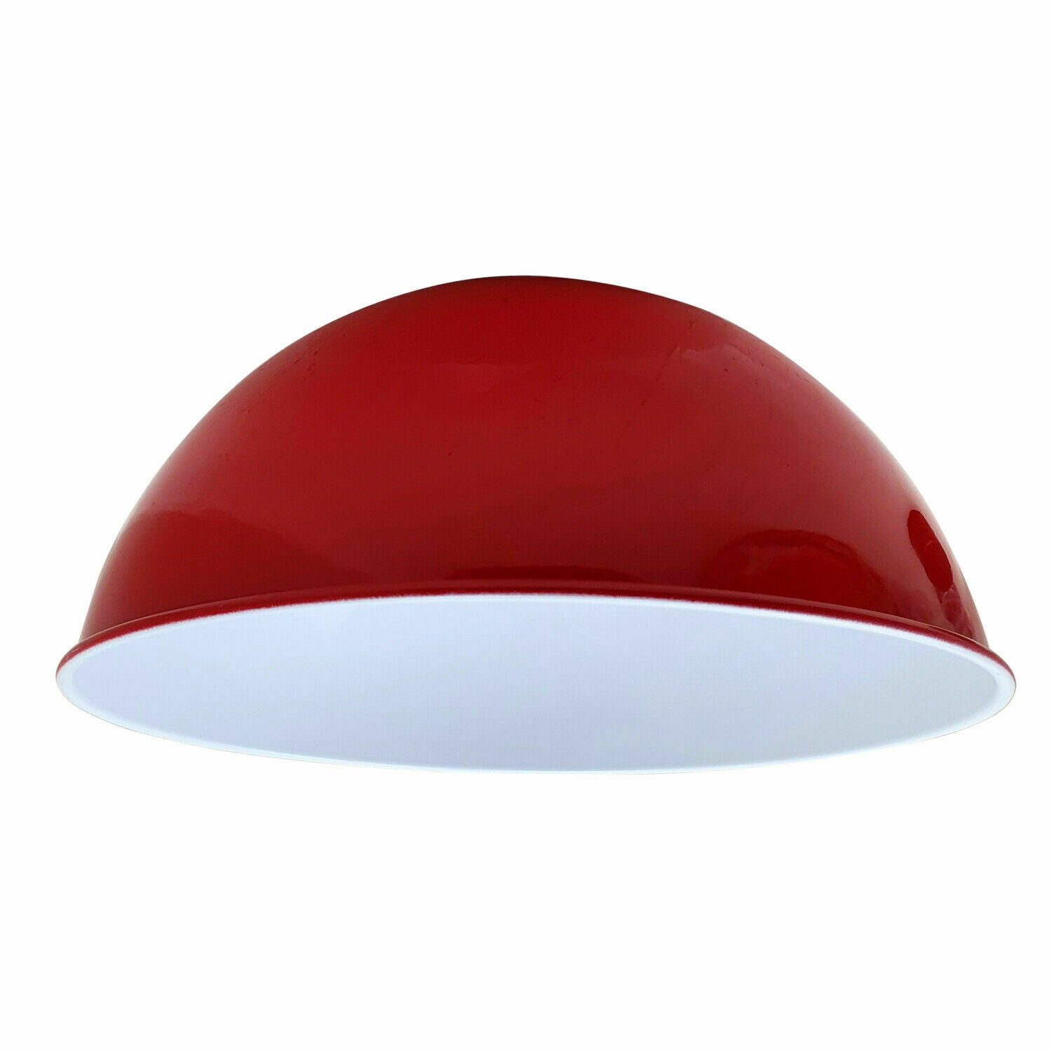 metal lamp shades red
