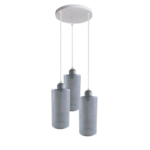 Kit d'éclairage pour rosace de plafond, suspension à 3 voies, abat-jour, UK ~ 1188