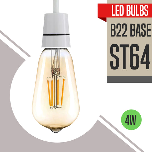 Ampoules LED à filament classique rétro ST64 B22 4W à intensité variable ~ 3209
