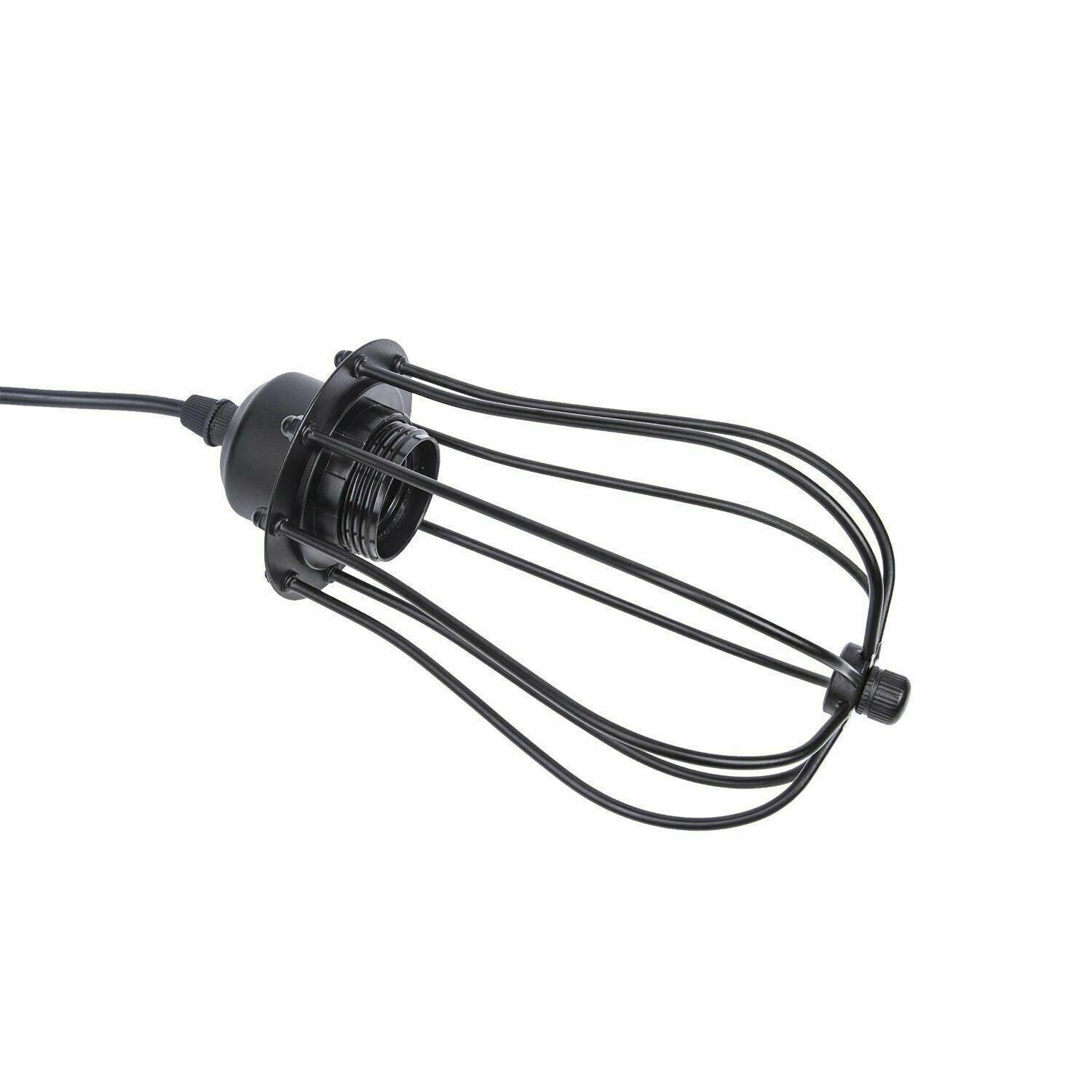 Black 2m Pendant Light Cage Retro Industrial Ceiling Light Spider Lamp~1187 - LEDSone UK Ltd