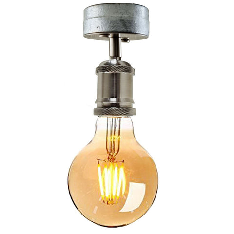 Lampe suspendue industrielle vintage, tuyau galvanisé, luminaire de plafond en métal pour hôtel, restaurants, bar, salle à manger, garage ~ 1239