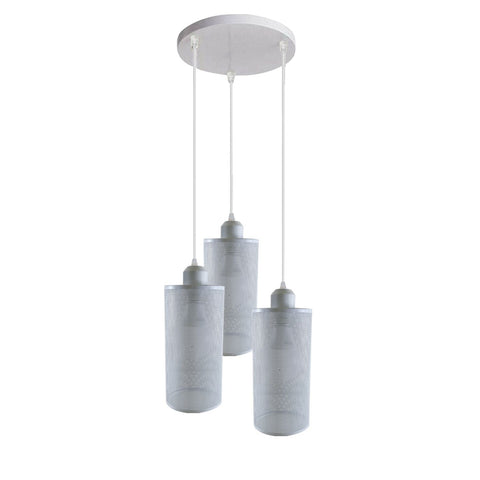 Kit d'éclairage pour rosace de plafond, suspension à 3 voies, abat-jour, UK ~ 1188