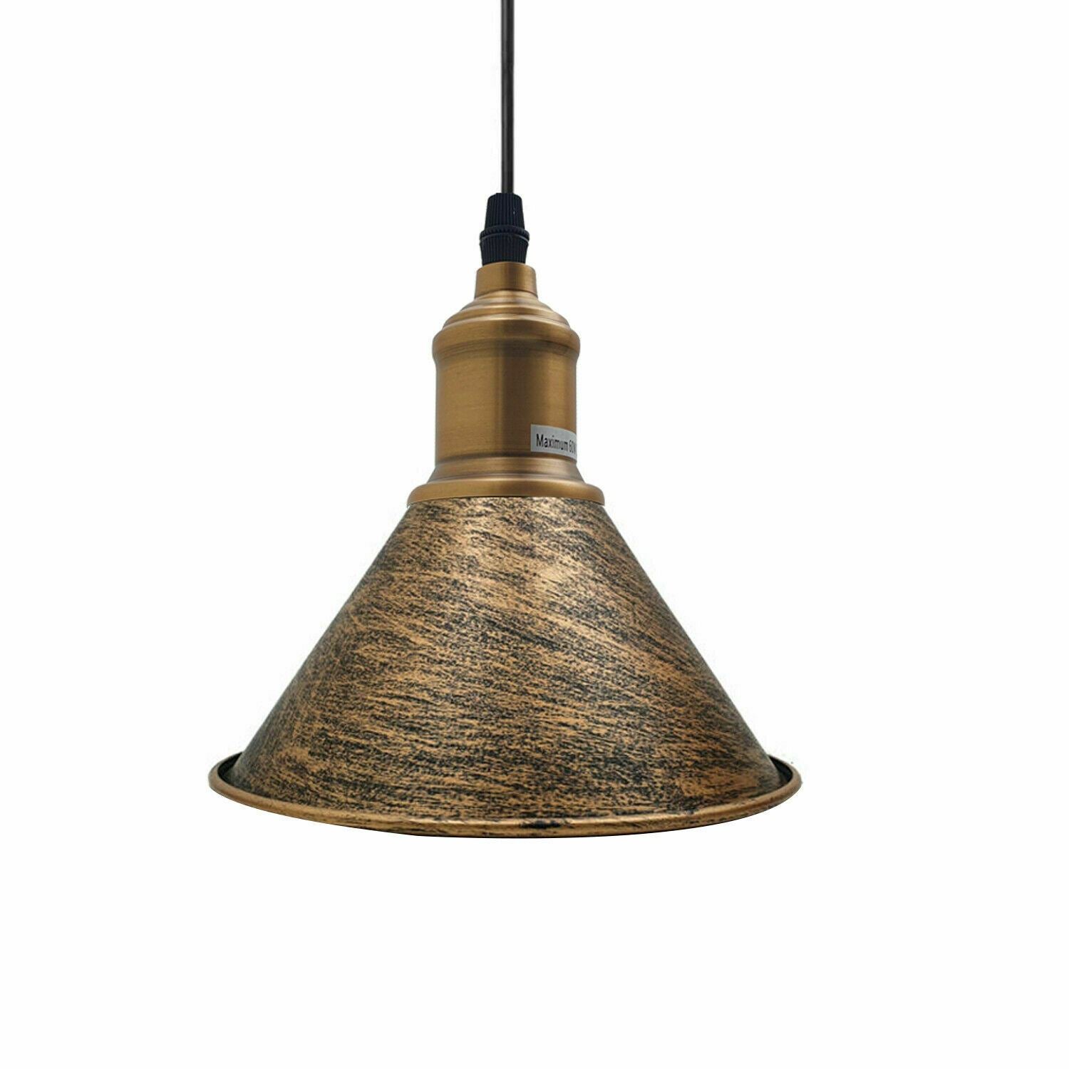 Modern Vintage Ceiling Pendant Light Cone Shade Shape Hanging Light For Hotels, Any Room, Dining Room~1363 - LEDSone UK Ltd