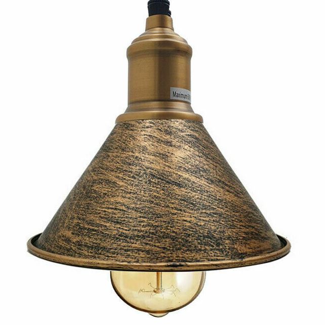 Modern Vintage Ceiling Pendant Light Cone Shade Shape Hanging Light For Hotels, Any Room, Dining Room~1363 - LEDSone UK Ltd