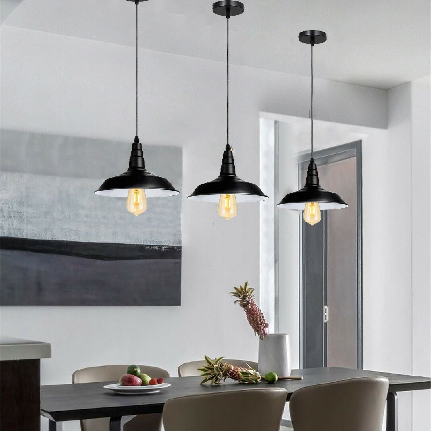 Ceiling Pendant Light Metal Lamp Shade Hanging Indoor Light Fitting~1249 - LEDSone UK Ltd