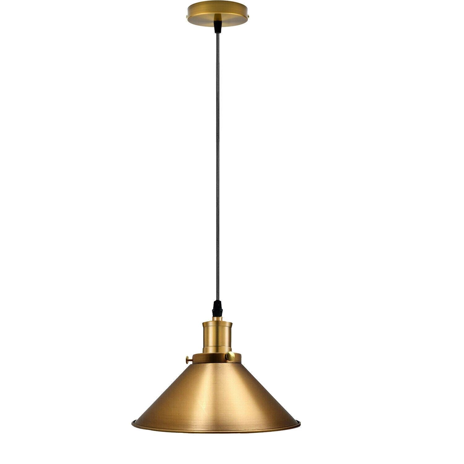 Modern Industrial Style Metal Cage Single Pendant Light Yellow brass Ceiling Light Fixture~1262 - LEDSone UK Ltd