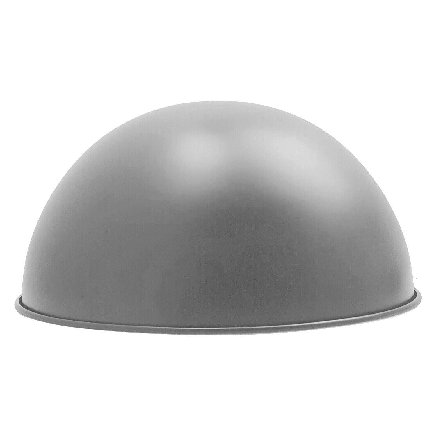 Retro Dome Easy Fit Light Shades Modern Ceiling Pendant Lampshades Metal colors~1388 - LEDSone UK Ltd