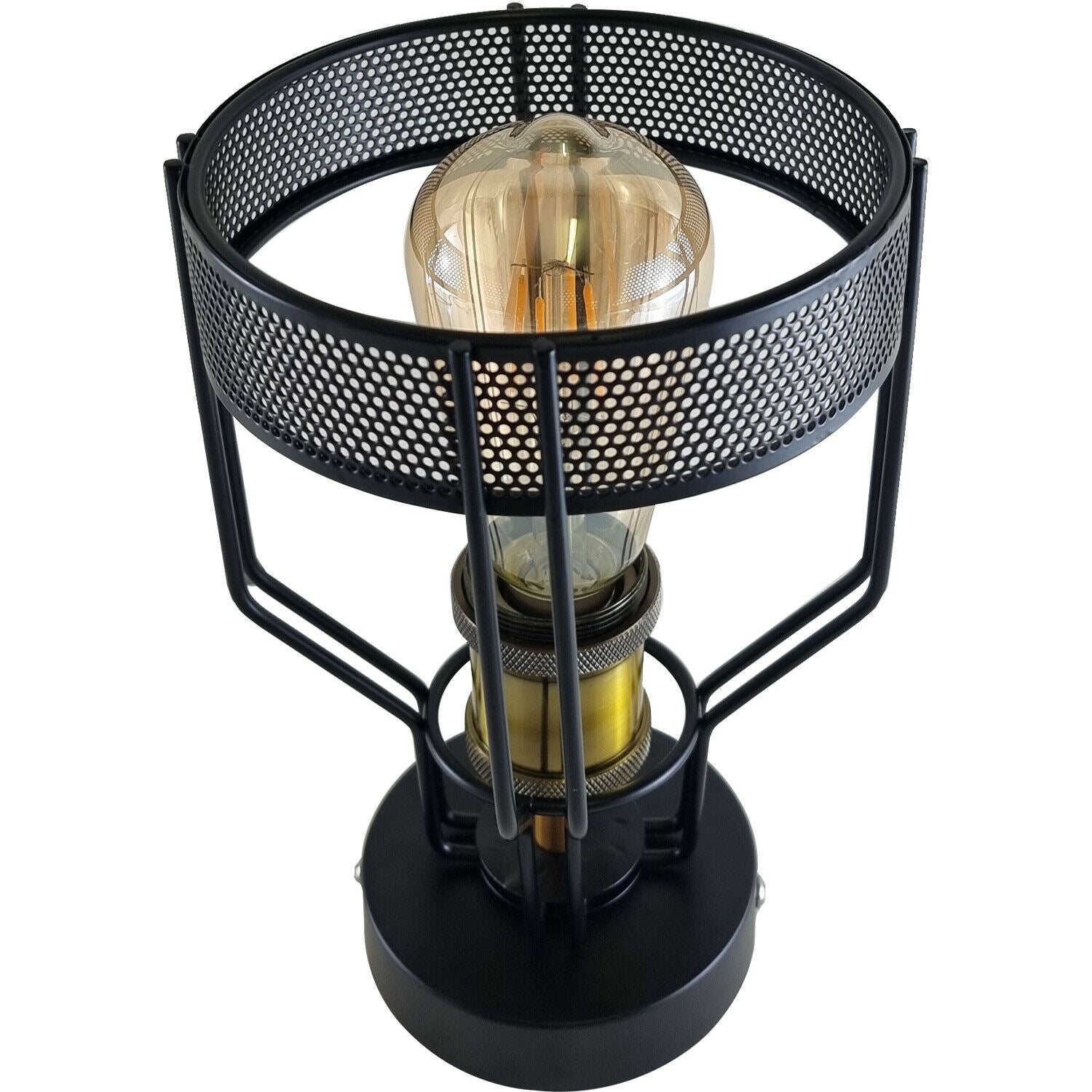 Vintage Industrial Semi Flush Mount Cage Easy Fit Indoor Light~1219 - LEDSone UK Ltd