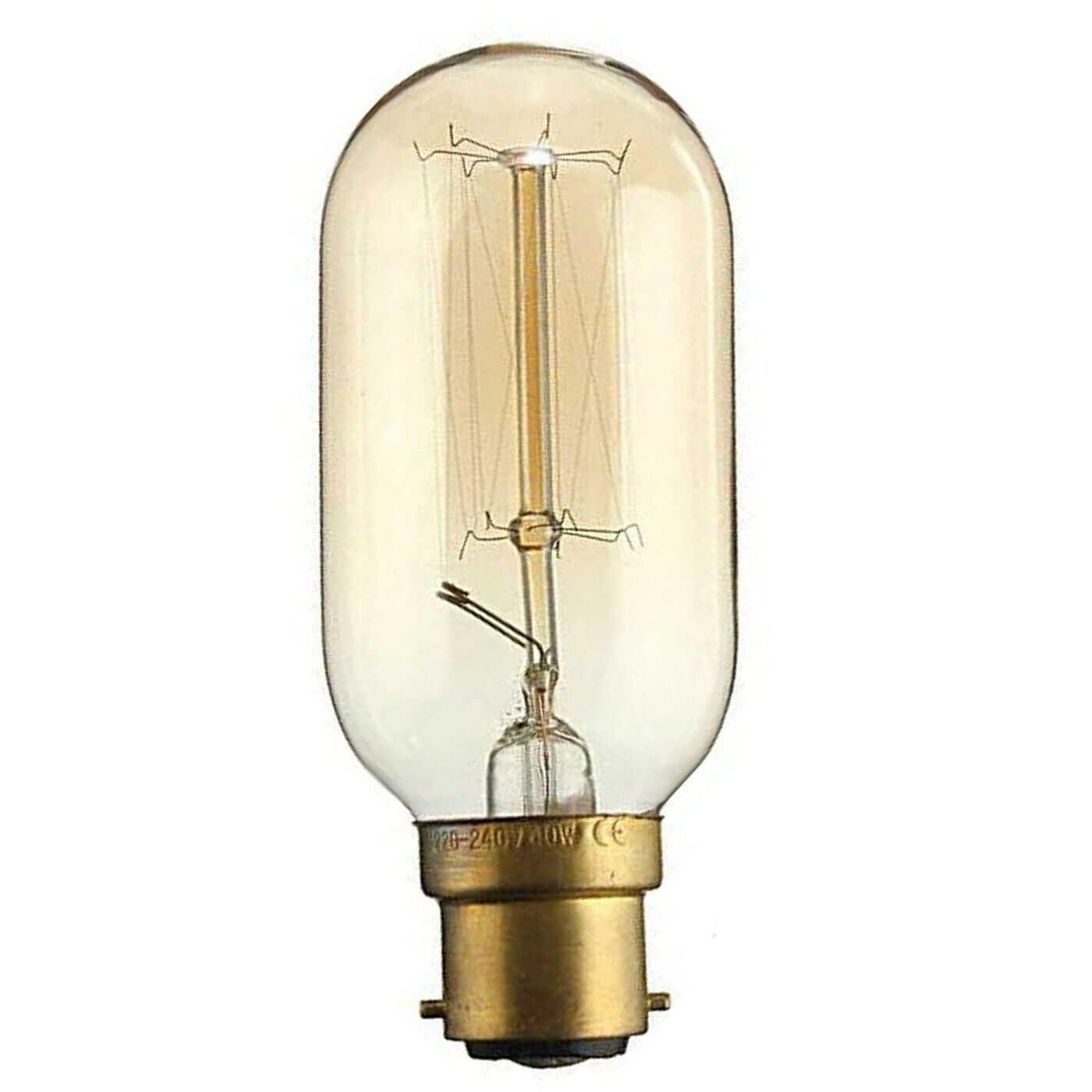 Dimmable B22 E27 Vintage Charm Filament Incandescent Tall Edison Bulb