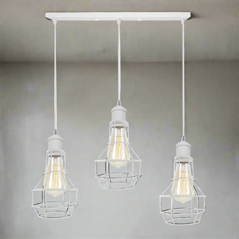 Loft moderne Vintage industriel rétro fil Cage ombre suspension ~ 3401