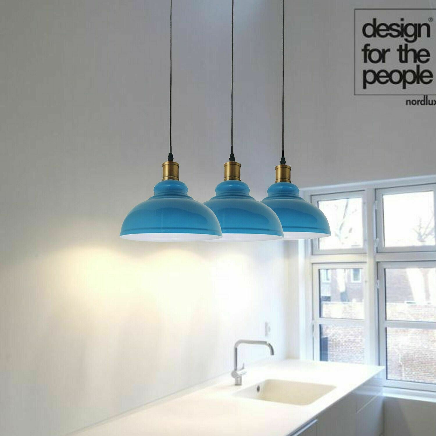 Vintage Industrial Metal Ceiling Pendant Shade Modern Hanging Retro Lights~1292 - LEDSone UK Ltd