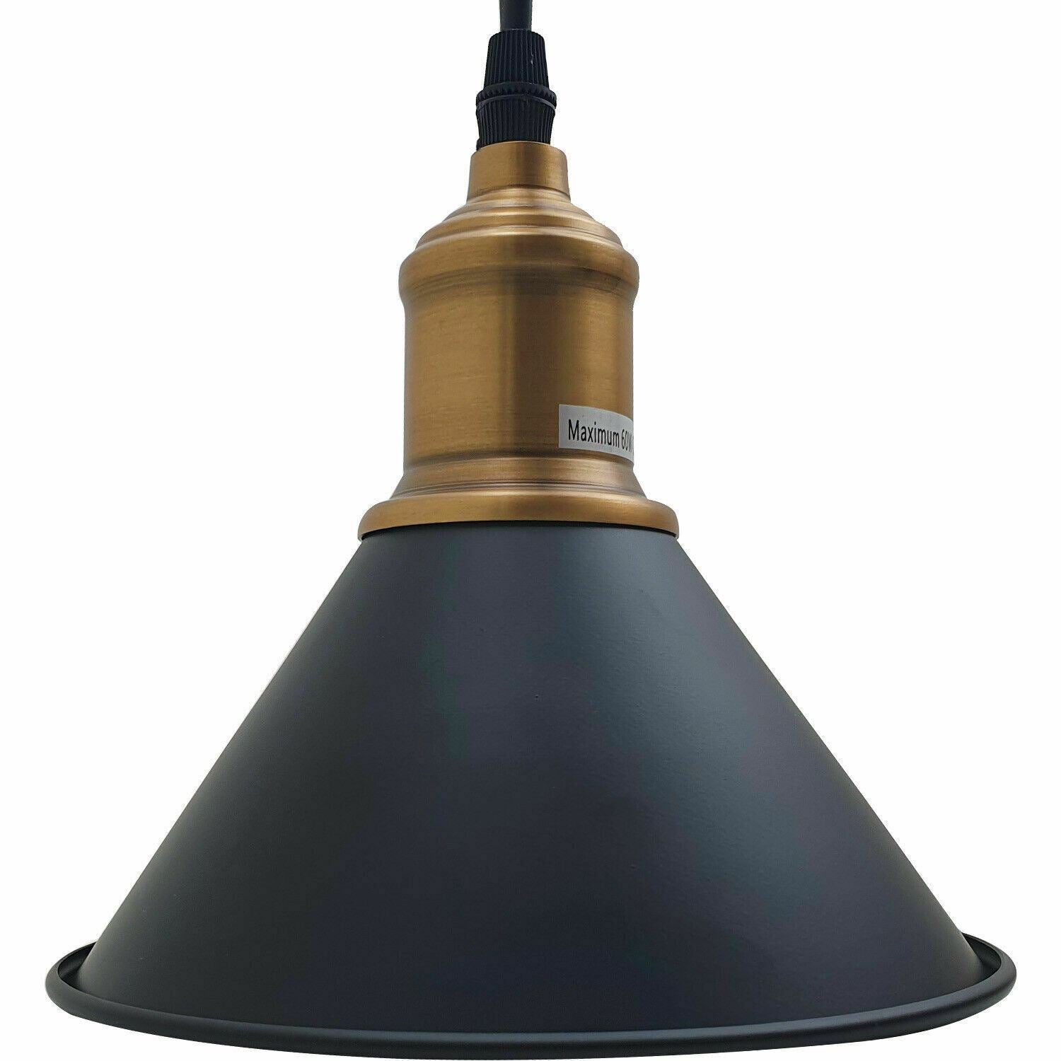 Modern Vintage Ceiling Pendant Light Cone Shade Shape Hanging Light For Hotels, Any Room, Dining Room~1363 - LEDSone UK Ltd