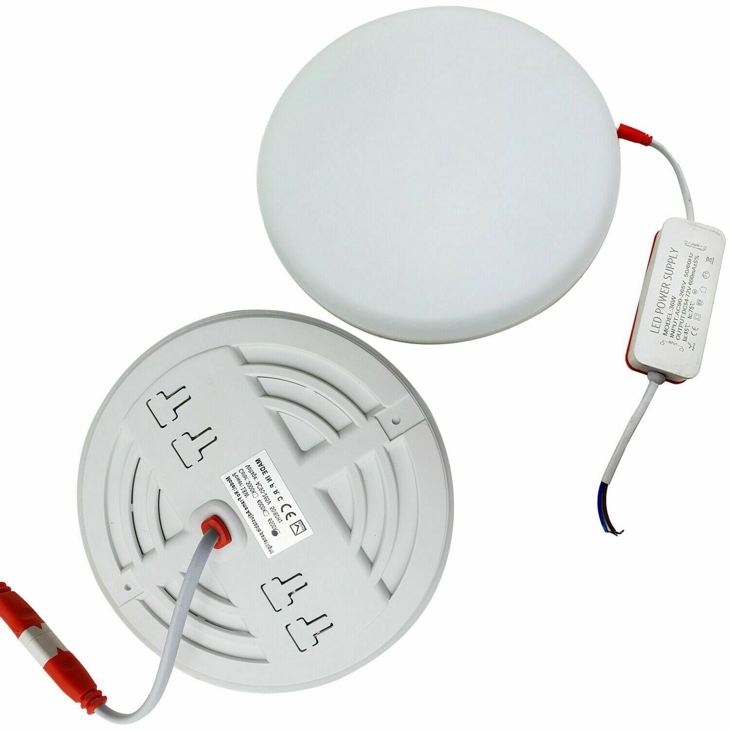 Modern LED Round Recessed Ultra slim Ceiling Flat Panel down Light Cool White Indoor Light~1295 - LEDSone UK Ltd