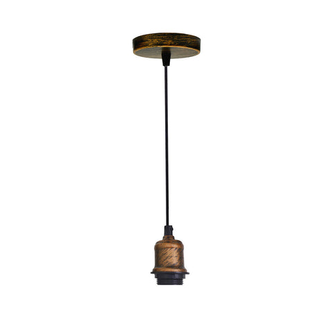 Plafonnier suspendu en métal, support de lampe E27 ~ 1128
