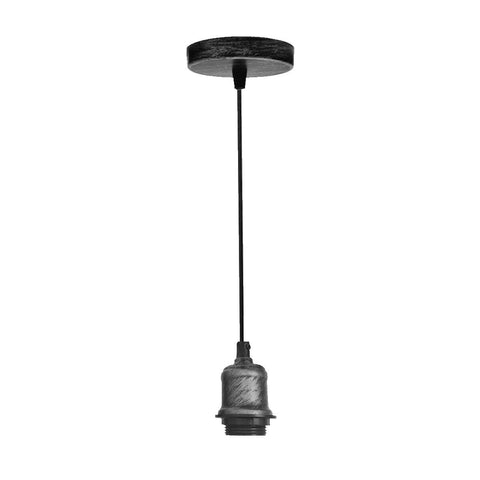 Plafonnier suspendu en métal, support de lampe E27 ~ 1128