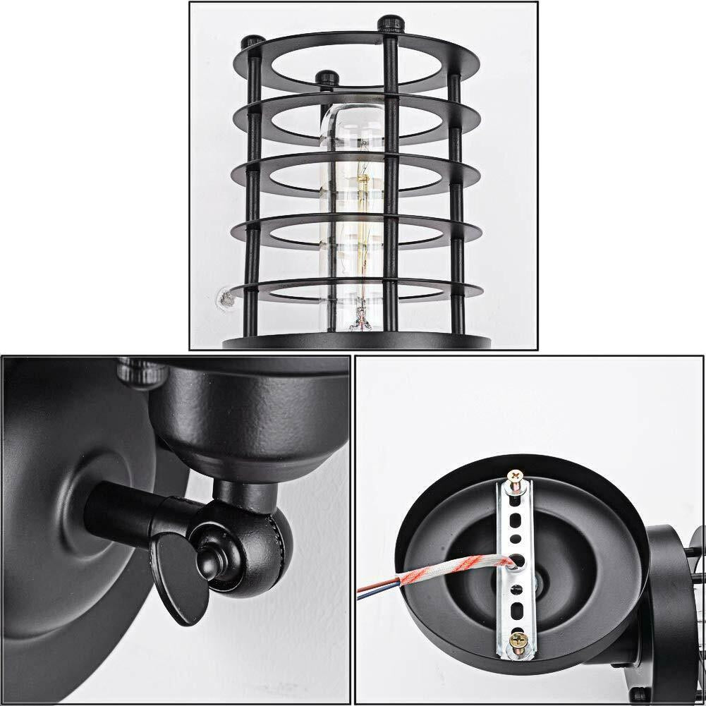 Industrial Modern Metal Cage Adjustable Wall Sconce Loft Lamp Shade~2339 - LEDSone UK Ltd