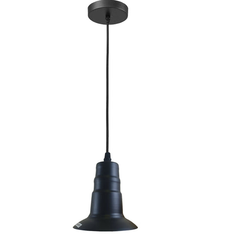 Plafonnier noir, lampe suspendue industrielle, support d'ampoule ~ 1683