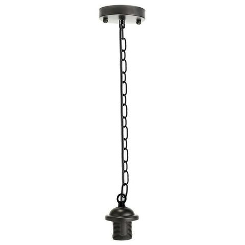 Plafonnier en métal de différentes couleurs, support de lampe parapluie E27, suspension avec chaîne ~ 4037