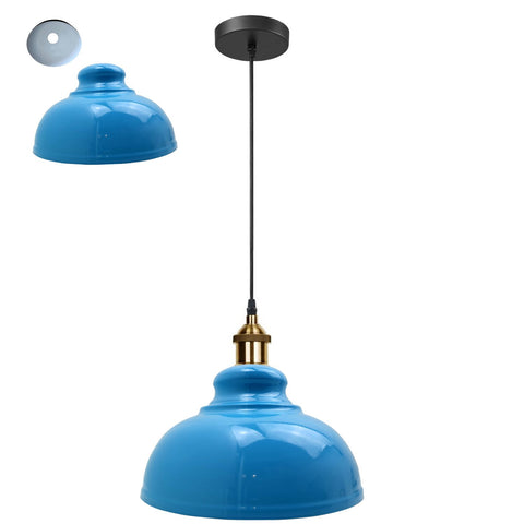 Lampe suspendue rétro à abat-jour industriel Vintage, éclairage de plafond LED pour Restaurant Loft avec ampoule gratuite ~ 2101